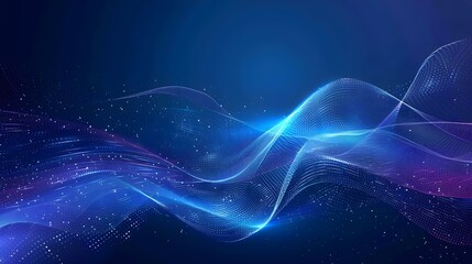 Naklejka premium Abstract wave technology background