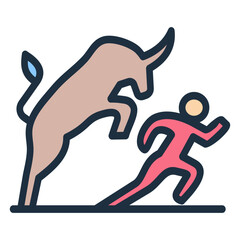 The Running Of The Bulls Icon