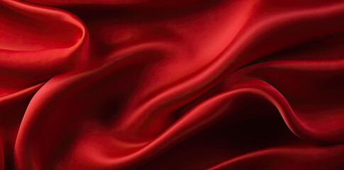 Fototapeta premium red fabric texture as a background a close - up of a red fabric with a white stripe, surrounded by a isolated background