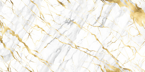White marble with gold veins