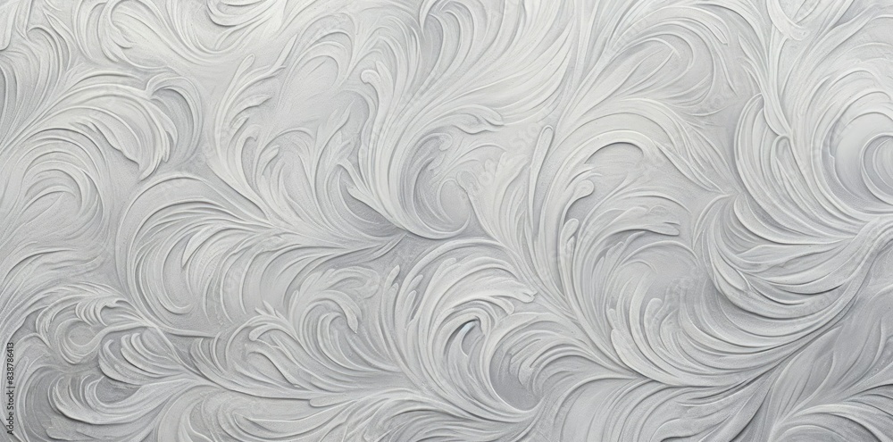 Poster print texture of a white wall with a pattern of curved lines