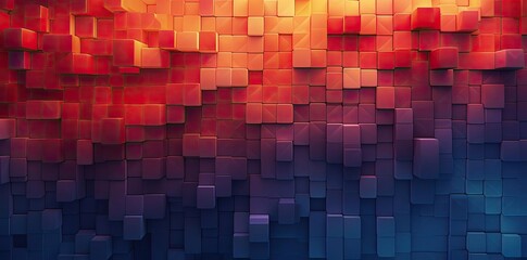 pixel texture of a red brick wall with a square block in the foreground