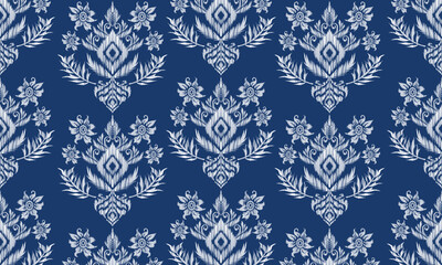 Hand draw Ethnic geometric fabric pattern.Aztec style abstract vector illustration.white background.great for textiles, banners, wallpapers.