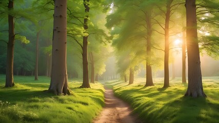 morning in the forest