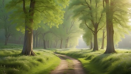 Fototapeta premium morning in the woods