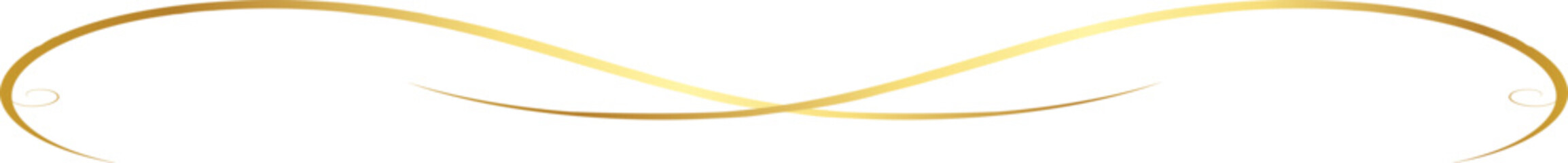 Decorative swirls dividers, old text delimiter, golden calligraphic swirl ornaments, vintage divider	