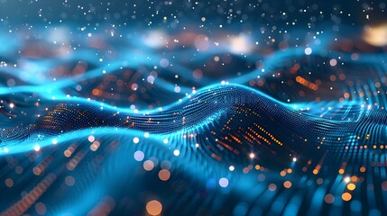 Digital wave technology background concept