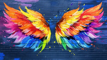 Colorful Pride wings for allies