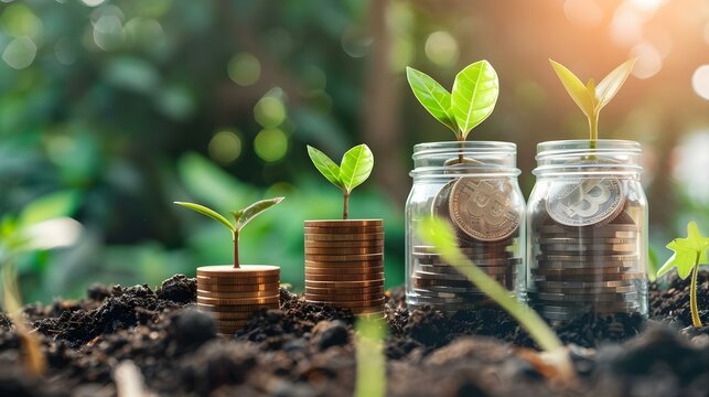 Money makes money - investment concept