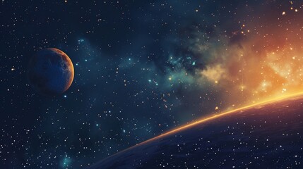 Obraz premium Space Illustration