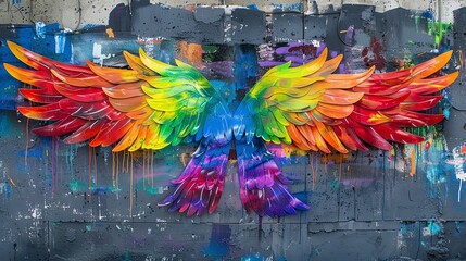 Elegant LGBTQIA wings visibility campaign