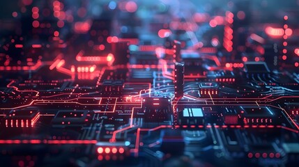 Obraz premium Abstract tech background