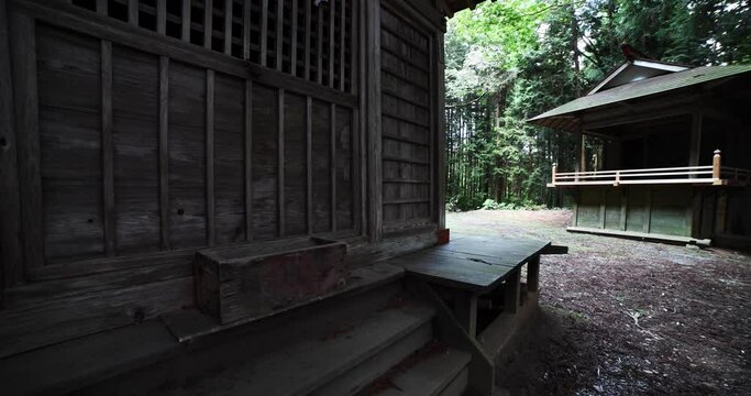 A Japanese old shrine at the countryside in Gunma Japan