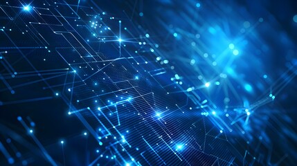 Abstract vector blue technology concept background