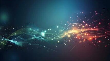 Abstract technology communication concept
