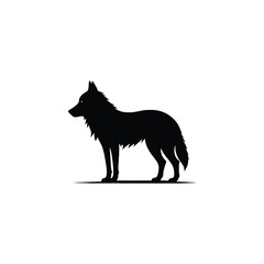 Vector Silhouetted  White Background