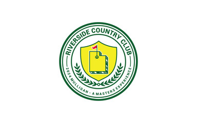 Golf logo design  emblem tournament template