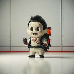 Figurine isolated, funny character