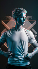 White t shirt for mock up design