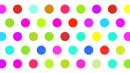 Light Multicolor, Rainbow vector red banner with set of circles, dots. Donuts Background. Creative Design Template. Technological halftone illustration.