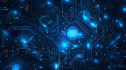 Fototapeta premium Modern technology circuit board texture background