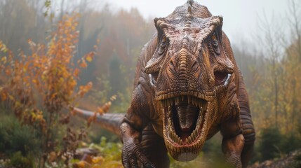 Tyrannosaurus Rex in Lush Forest