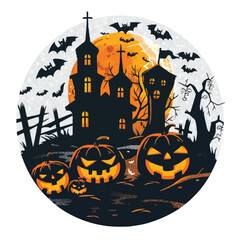 Helloween vector illustration for t-shirt	
