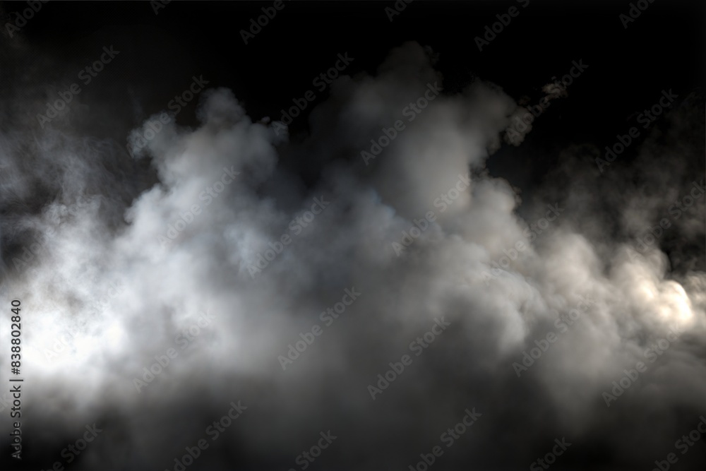Canvas Prints white clouds in a dark background