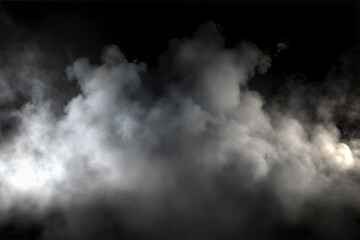 white clouds in a dark background