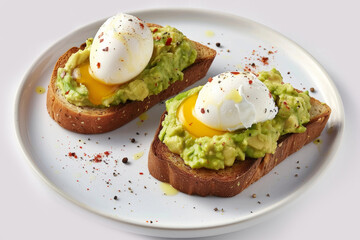 Fragrant Avocado Toast with Poached Egg and Spices