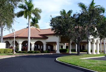 Community Church on Marco Island at the Gulf of Mexico, Florida