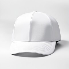 white hat mockup isolated white background.