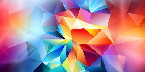 Obraz premium Colorful abstract geometric background ideal for web design or poster banners. Concept Geometric Background, Abstract Design, Colorful Pattern, Web Design, Poster Banners