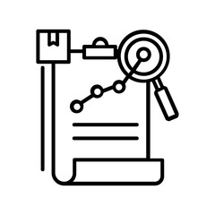 analyst product icon design outline