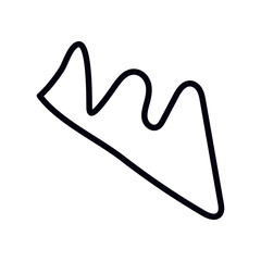 Mountain Hand drawn lines, elements and beautiful drawing.