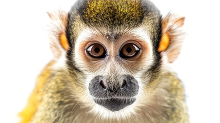 Obraz premium Close-up of a curious monkey's face.