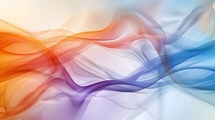 Fototapeta premium Flowing Ribbons of Color Mesmerizing Abstract Background with Smooth Gradient Waves