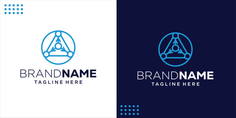 Creative Logo A Triangle With Arrow, Design Inspiration, Illustration, Vector