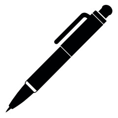 a stylish pen on an isolated white background