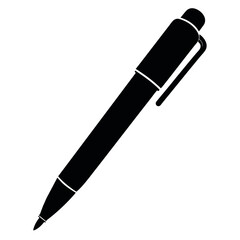 a stylish pen on an isolated white background