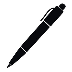 a stylish pen on an isolated white background