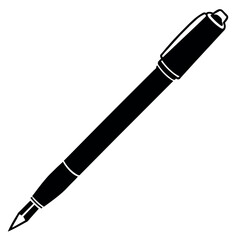 a stylish pen on an isolated white background