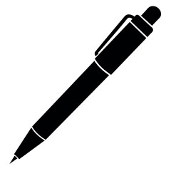 a stylish pen on an isolated white background