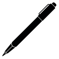 a stylish pen on an isolated white background