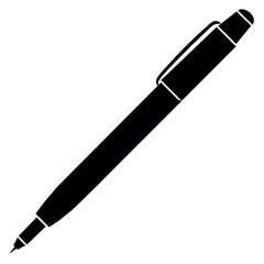 a stylish pen on an isolated white background