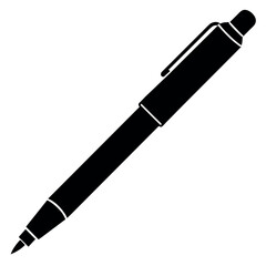 a stylish pen on an isolated white background