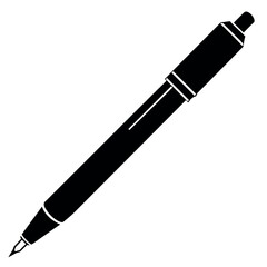 a stylish pen on an isolated white background