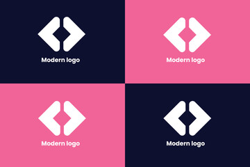 letter C logo, arrow icon logo, logomark