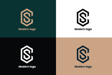 letter cs logo, letter DS company logo, letter CS finance company logo, logomark, brandmark
