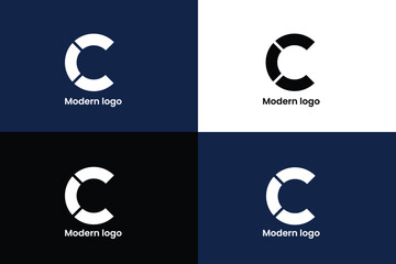 letter c company logo, initial letter c  vector logo abstract, brandmark